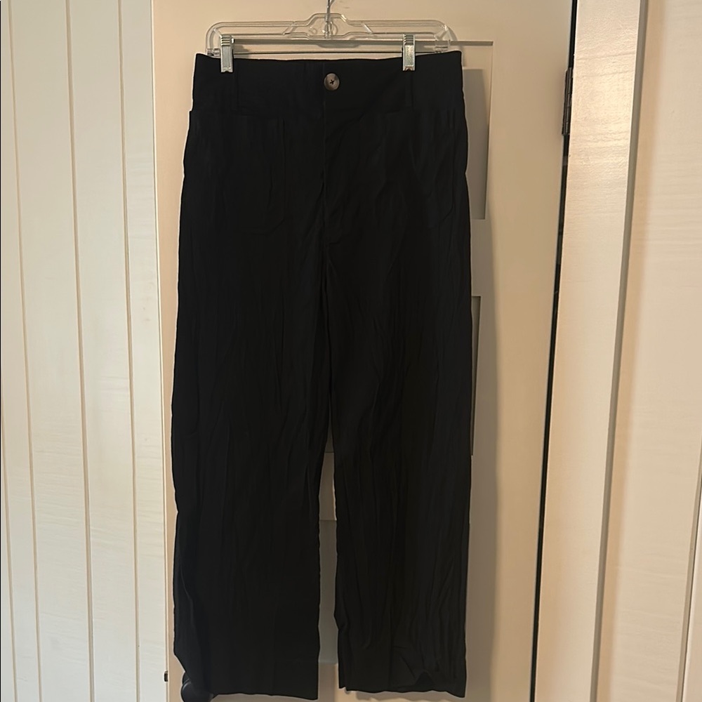 Maeve Colette Cropped Pants-Black